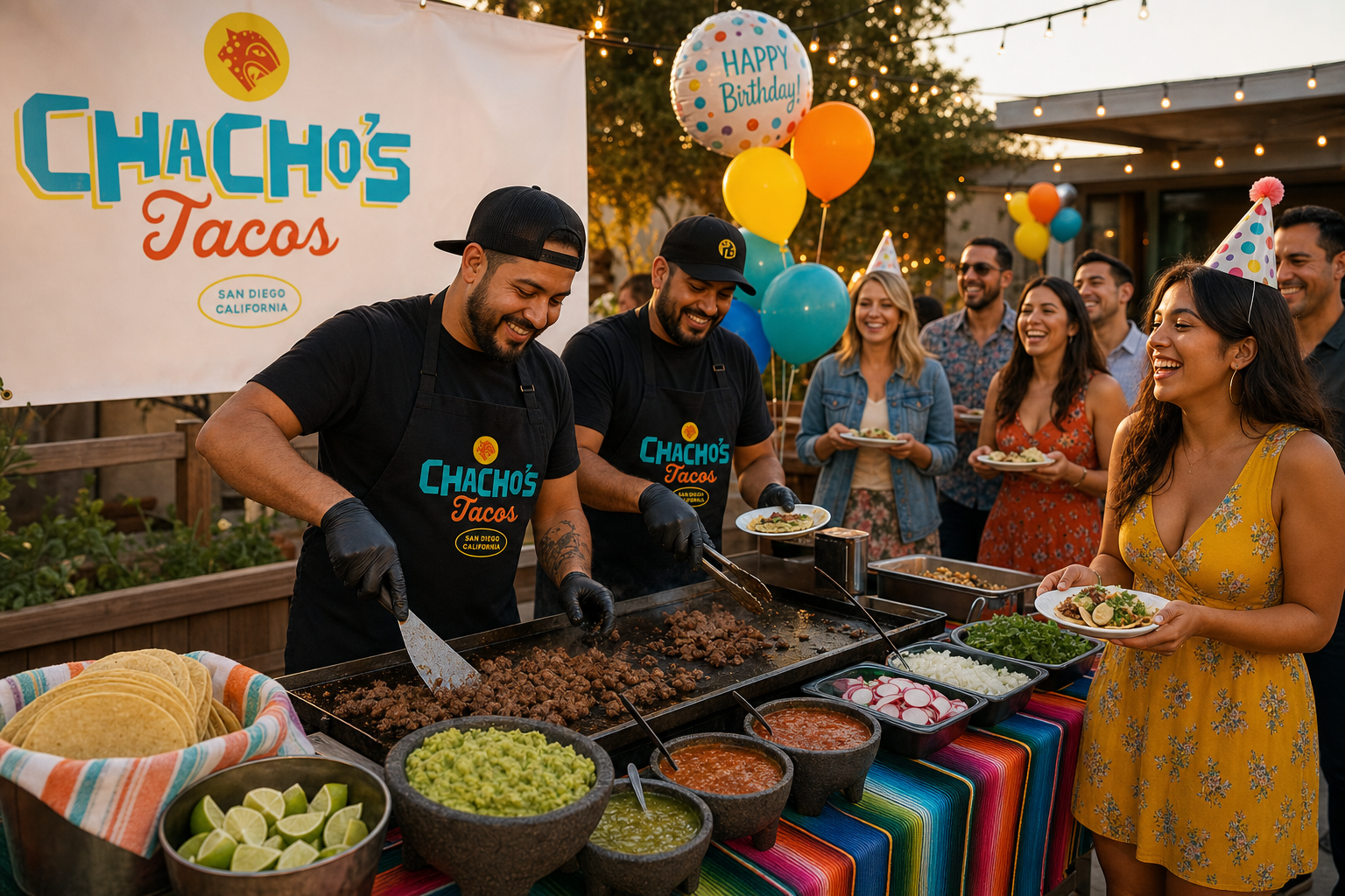 Birthday Party Taco Catering in San Diego